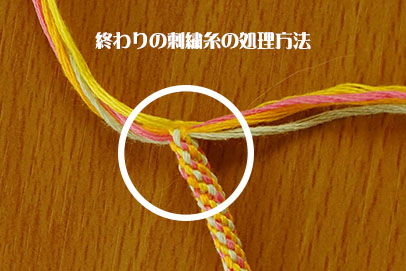 組紐　終わりの処理方法